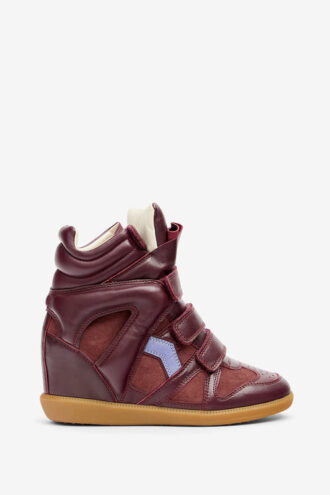 Zapatillas con cuña de cuero Bekett