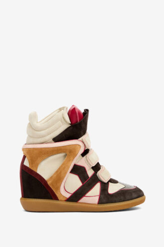 Zapatillas con cuña de cuero Bekett