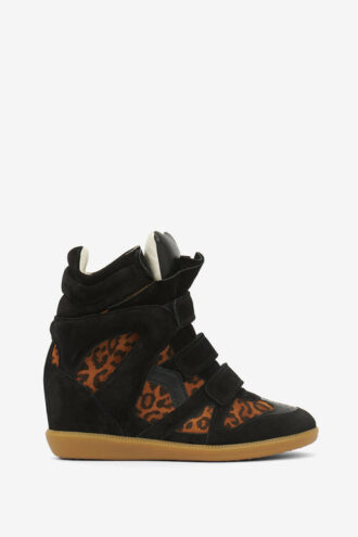 Zapatillas con cuña de cuero Bekett