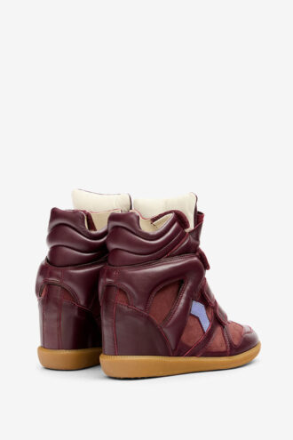 Zapatillas con cuña de cuero Bekett