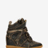 Zapatillas con cuña de cuero vintage Bekett