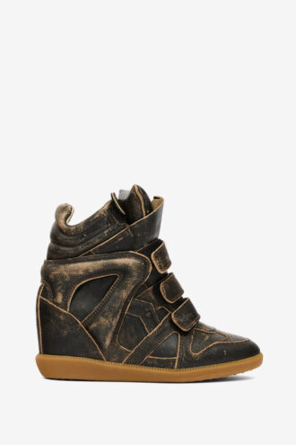 Zapatillas con cuña de cuero vintage Bekett