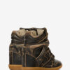 Zapatillas con cuña de cuero vintage Bekett