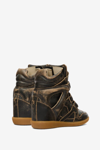 Zapatillas con cuña de cuero vintage Bekett
