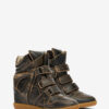 Zapatillas con cuña de cuero vintage Bekett