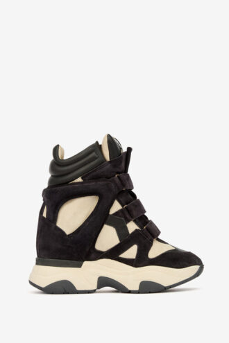 Zapatillas de cuña altas Balskee en piel de becerro anteada