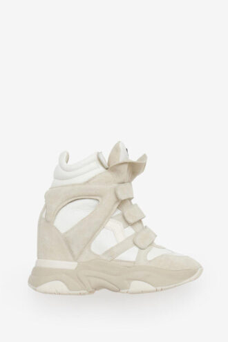 Zapatillas de cuña altas de cuero Balskee