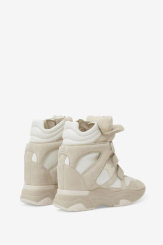 Zapatillas de cuña altas de cuero Balskee