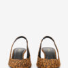 Zapatos de tacón con talón abierto Padim en ante de leopardo