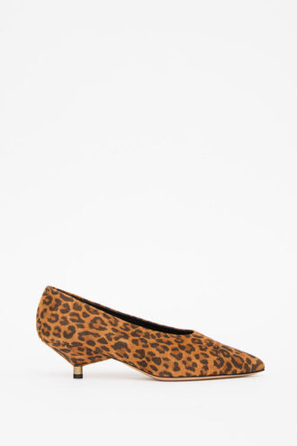 Zapatos de tacón de ante estampado de piel de becerro Ebisa