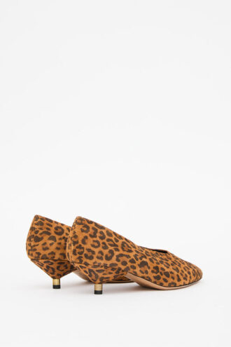 Zapatos de tacón de ante estampado de piel de becerro Ebisa