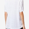 Zewel Camiseta de lino liso con logotipo Zewel Camiseta de lino liso con logotipo